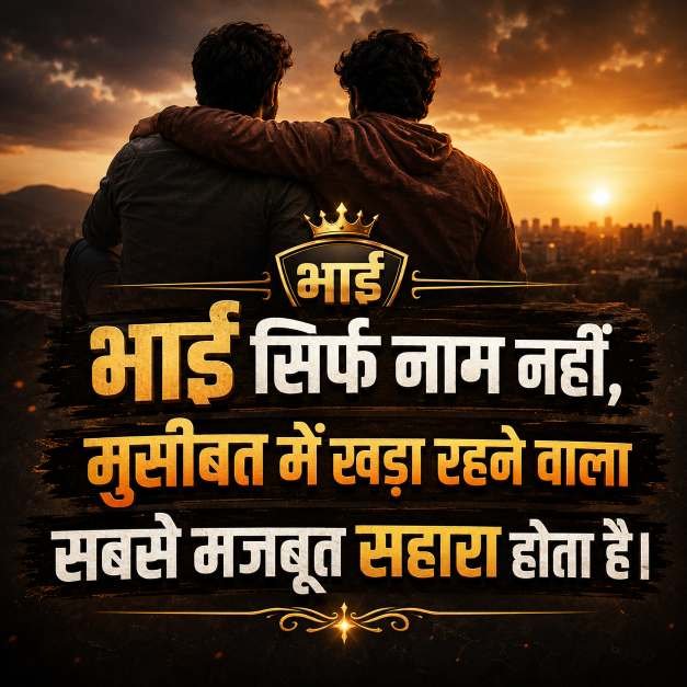 Bhai Shayari In Hindi | भाई के लिए बेस्ट शायरी